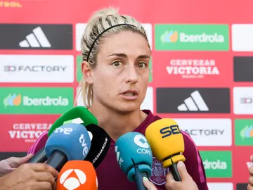 Alexia Putellas atiende a los medios de comunicación en Sevilla Alexia Putellas atiende a los medios de comunicación en Sevilla