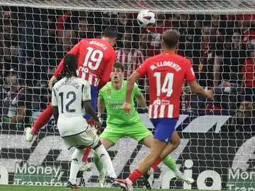El remate de Morata que termina con el tercer gol del Atleti (3-1) El remate de Morata que termina con el tercer gol del Atleti (3-1)