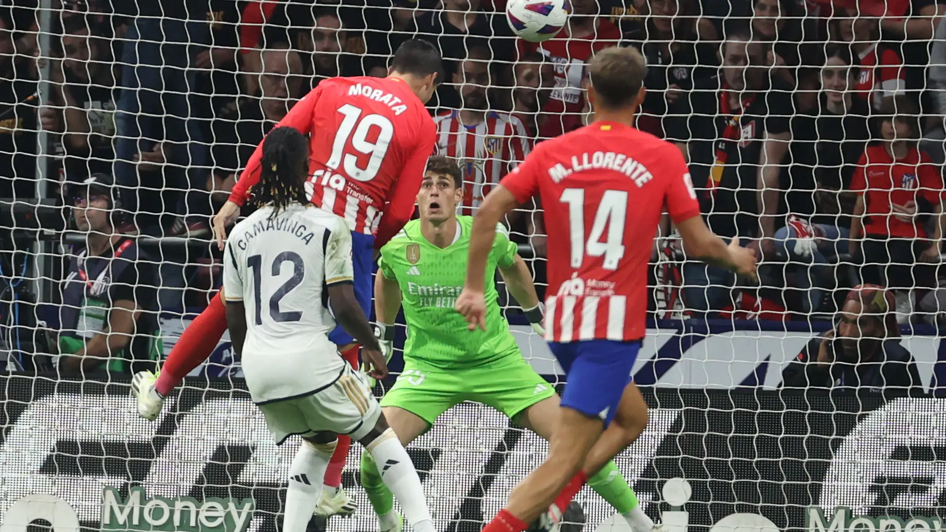 El remate de Morata que termina con el tercer gol del Atleti (3-1)