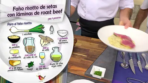 Ingredientes Falso risotto de setas Ingredientes Falso risotto de setas