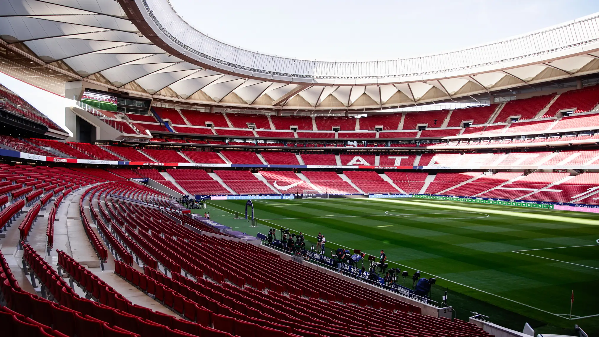 Una imagen del Cívitas Metropolitano que pasa a llamarse Riyadh Air Metropolitano El Cívitas Metropolitano antes del derbi del domingo entre Atlético y Real Madrid