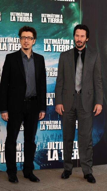 Scott Derrickson y Keanu Reeves en Madrid presentando The Day the Earth Stood Still (Ultimátum a la Tierra)