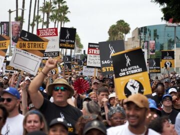 Imágenes de la huelga de Hollywood