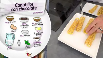 Ingredientes Canutillos de chocolate
