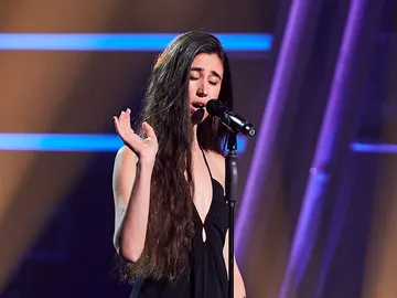 Andrea Sánchez en las Audiciones a ciegas Andrea Sánchez en las Audiciones a ciegas