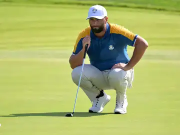 Jon Rahm en acción durante la Ryder Cup de Roma Jon Rahm en acción durante la Ryder Cup de Roma