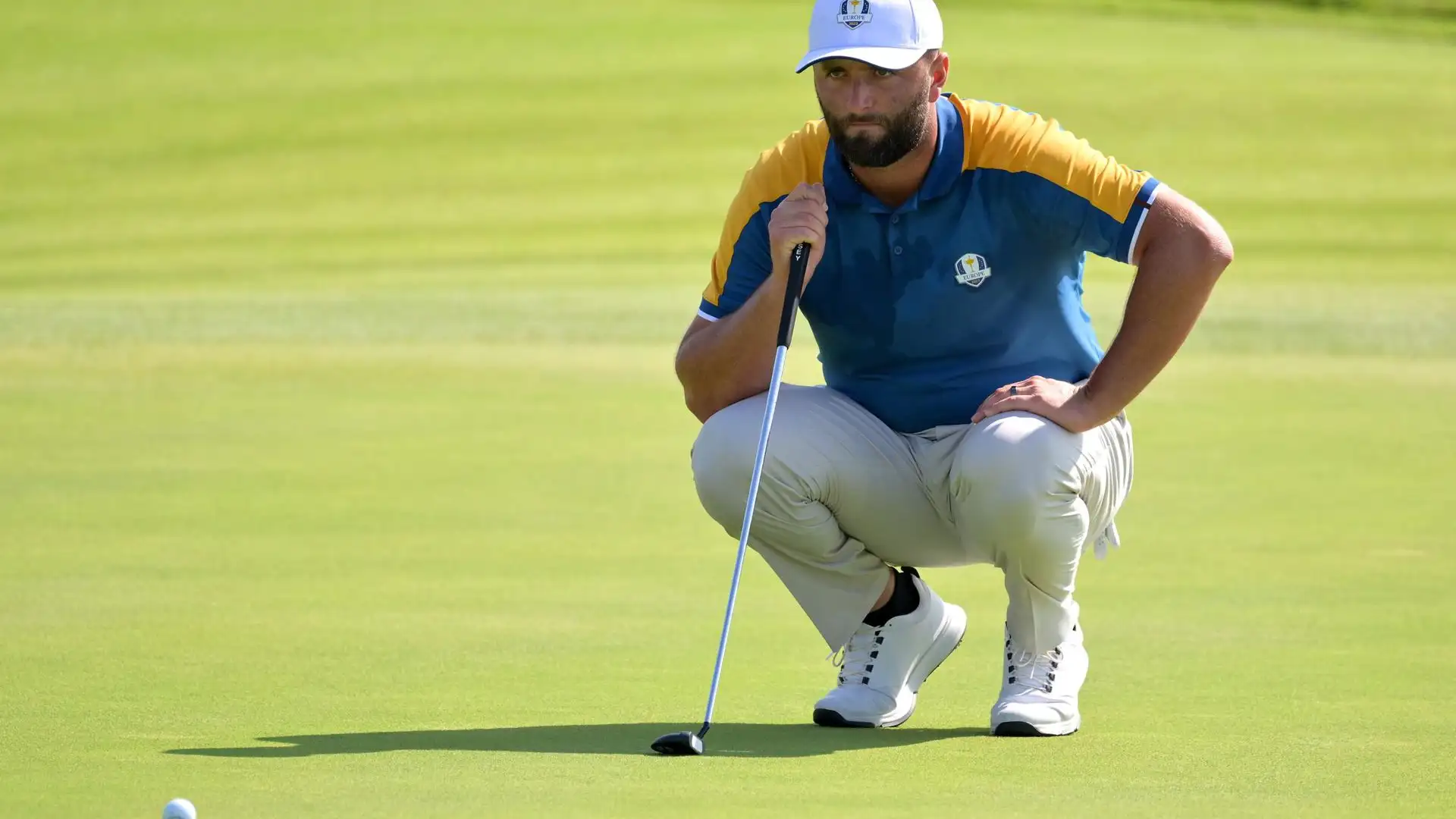 Jon Rahm en acción durante la Ryder Cup de Roma Jon Rahm en acción durante la Ryder Cup de Roma