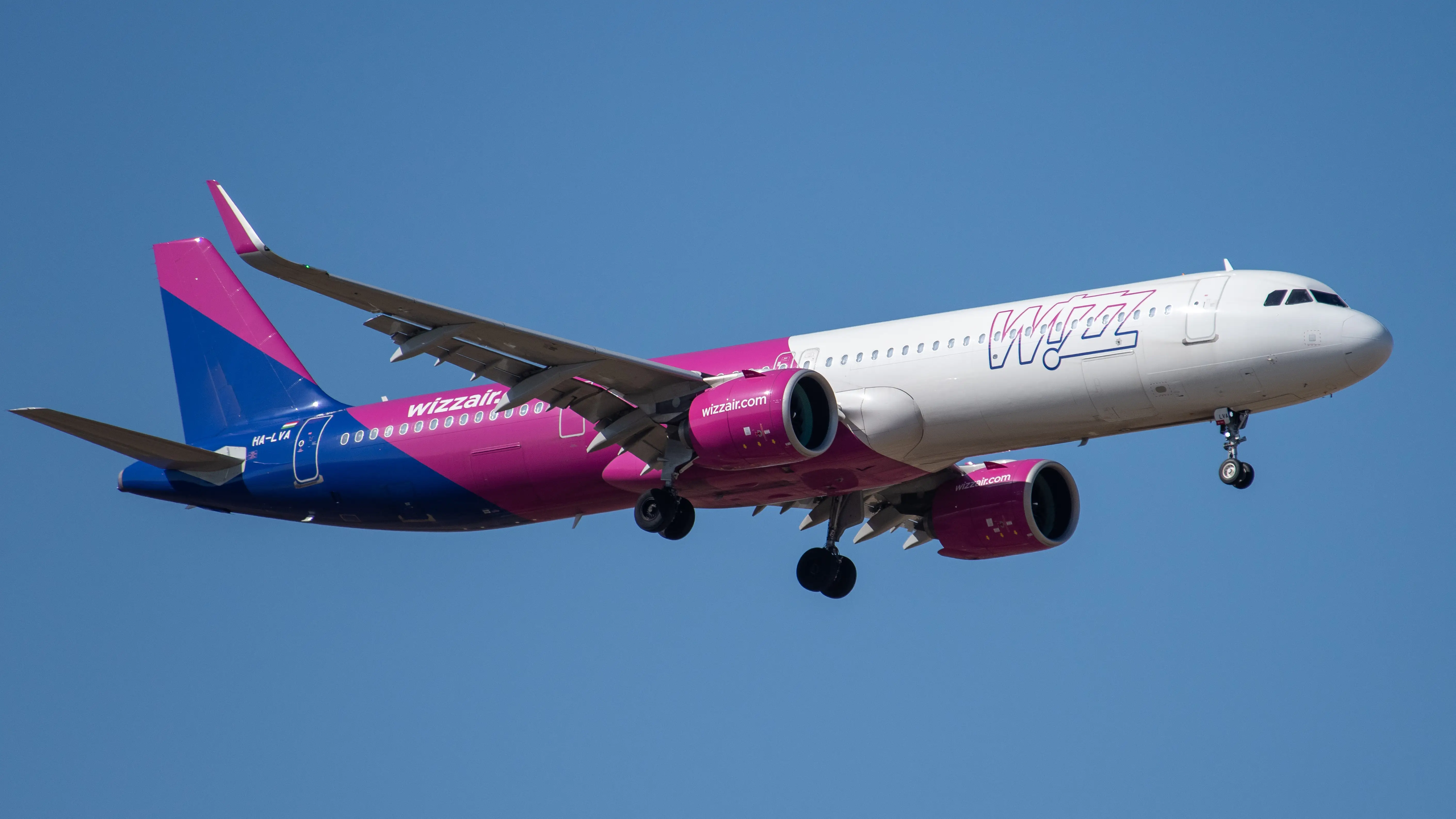 Imagen de un vuelo de Wizz Air Imagen de un vuelo de Wizz Air