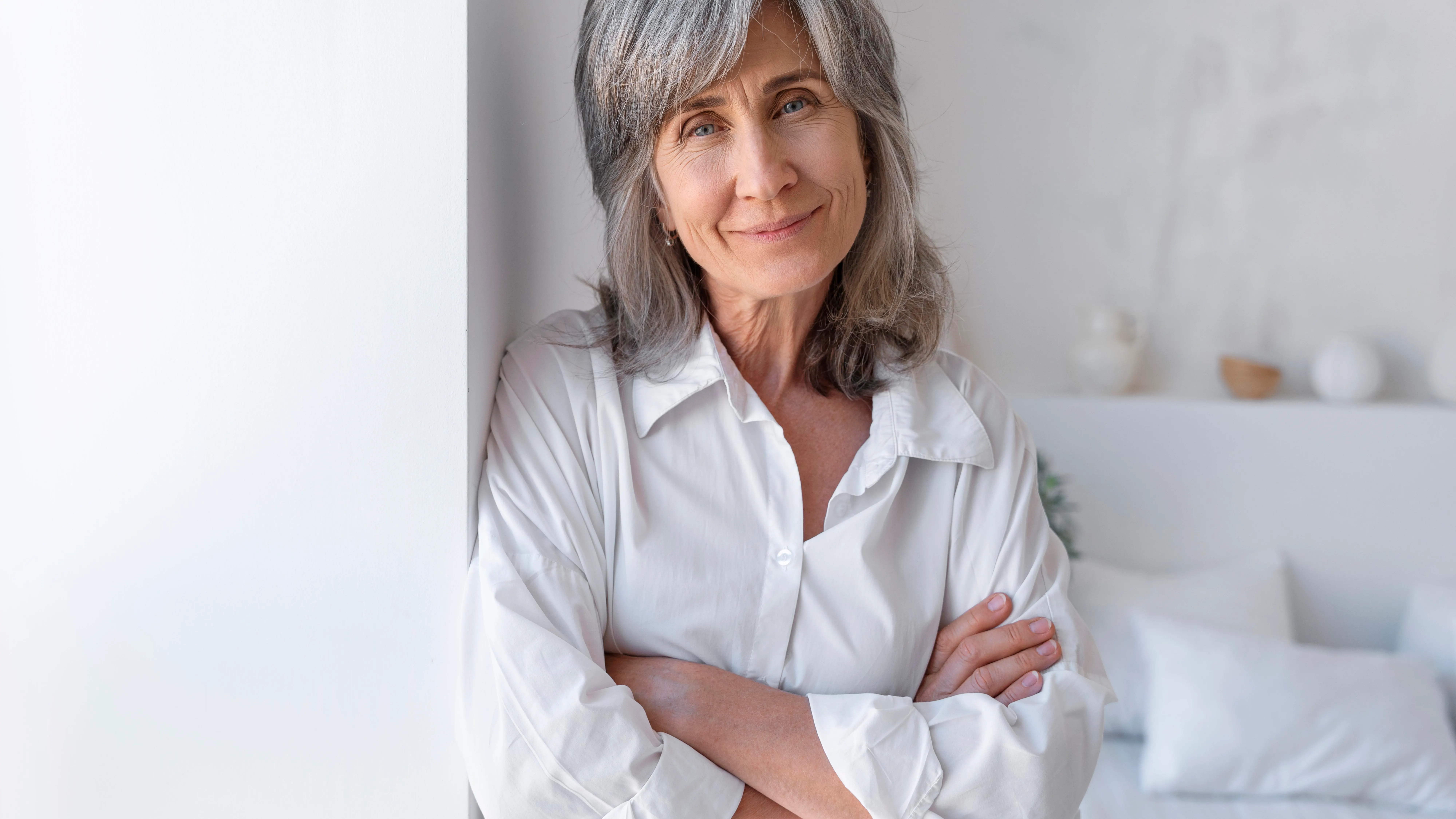 Una mujer sonriente Una mujer sonriente