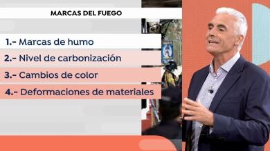 Las marcas de fuego son claves en la investigación del incendio de Murcia