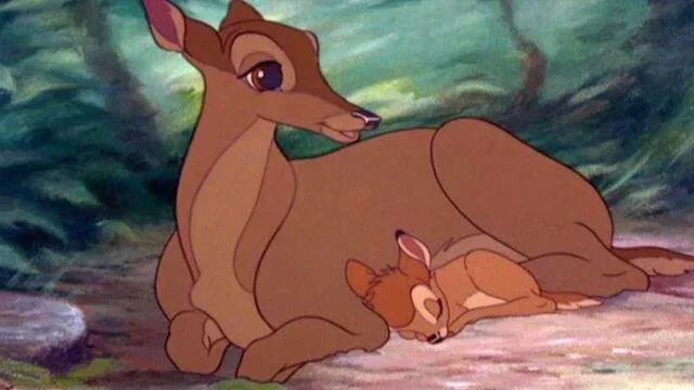 Bambi y su madre Bambi y su madre