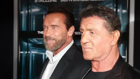 Arnold Schwarzenegger y Sylvester Stallone Arnold Schwarzenegger y Sylvester Stallone