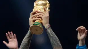 La Copa del Mundo, levantada por los jugadores de Argentina La Copa del Mundo, levantada por los jugadores de Argentina