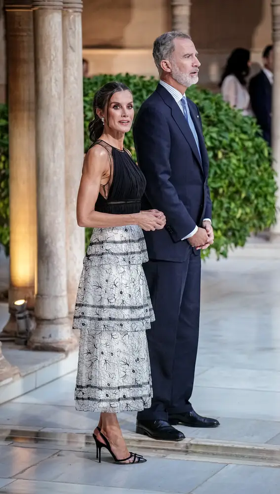 Letizia y Felipe VI durante un compromiso oficial en La Alhambra