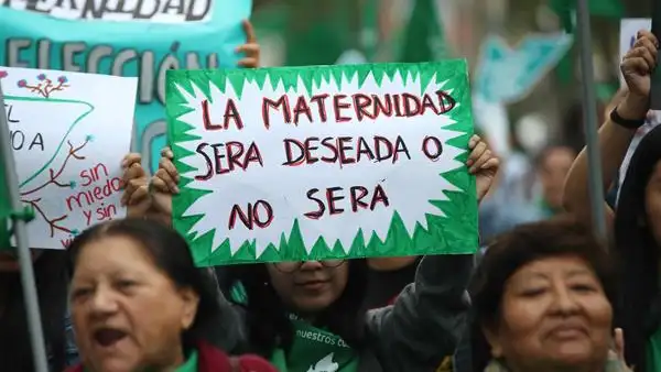 Imagen de una manifestación por el aborto Imagen de una manifestación por el aborto