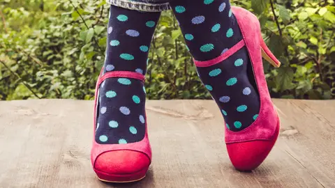 Zapatos de tacón con calcetín Zapatos de tacón con calcetín
