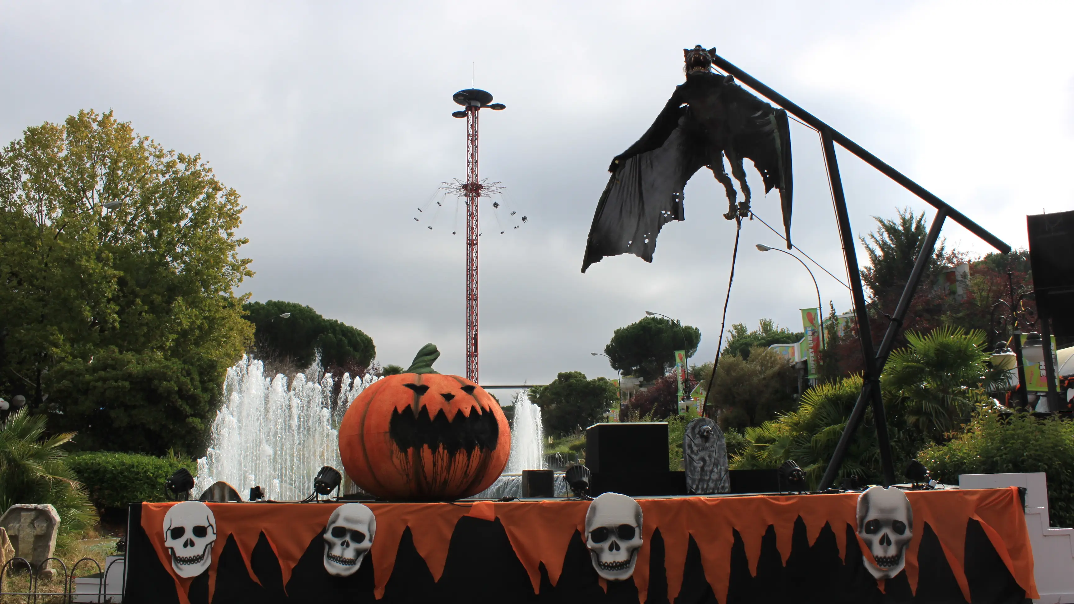 Halloween en el parque de atracciones