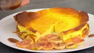 Tarta de queso con higos