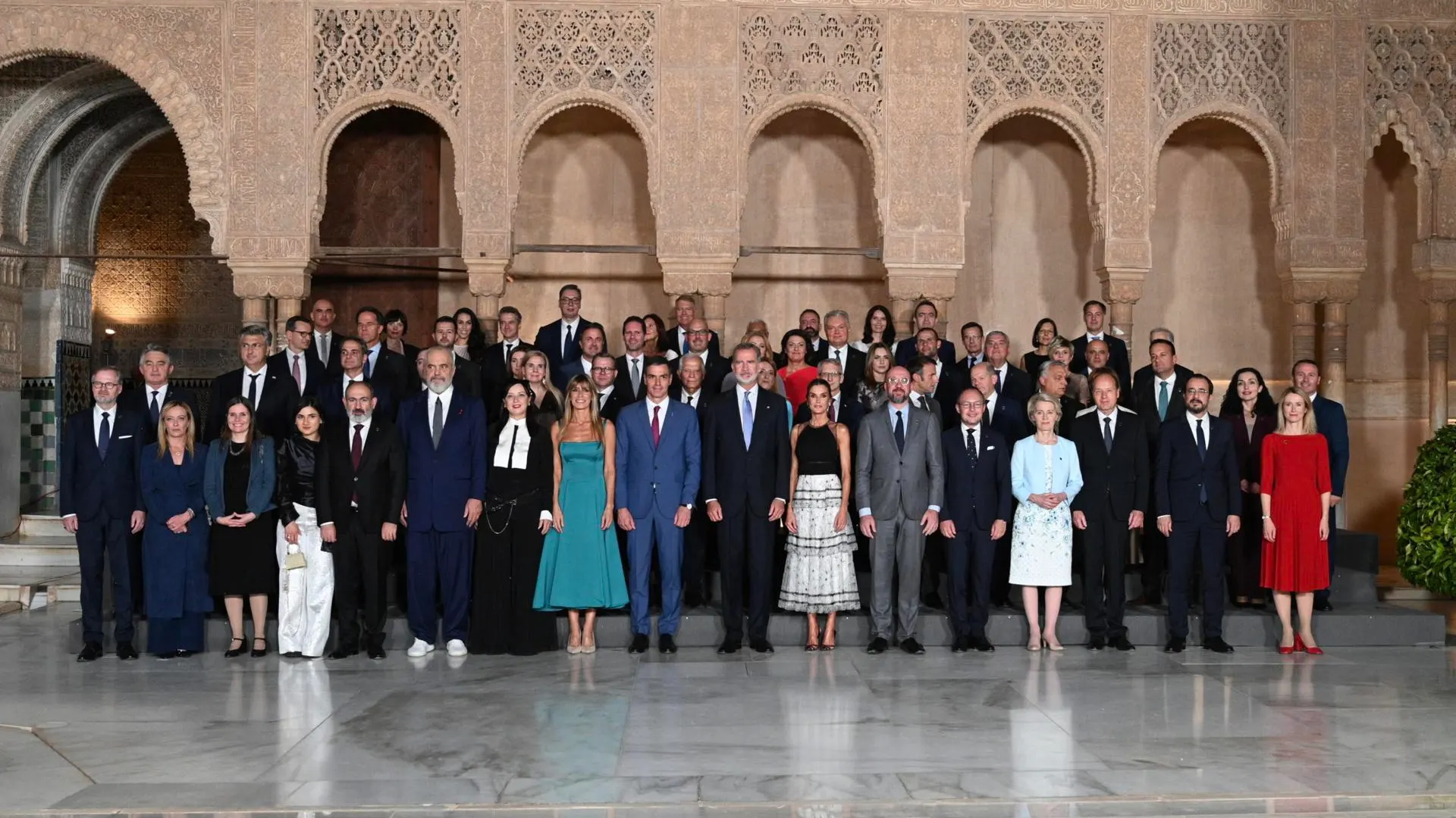 Los líderes de la UE, en la Alhambra Los líderes de la UE, en la Alhambra