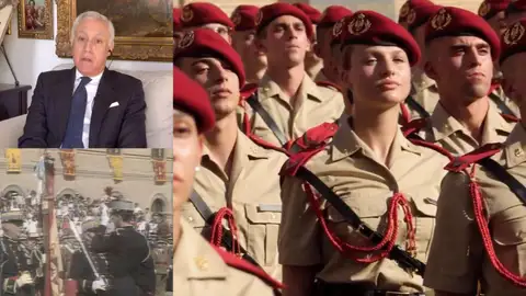 Cadete Leonor en Espejo Público. Cadete Leonor en Espejo Público.