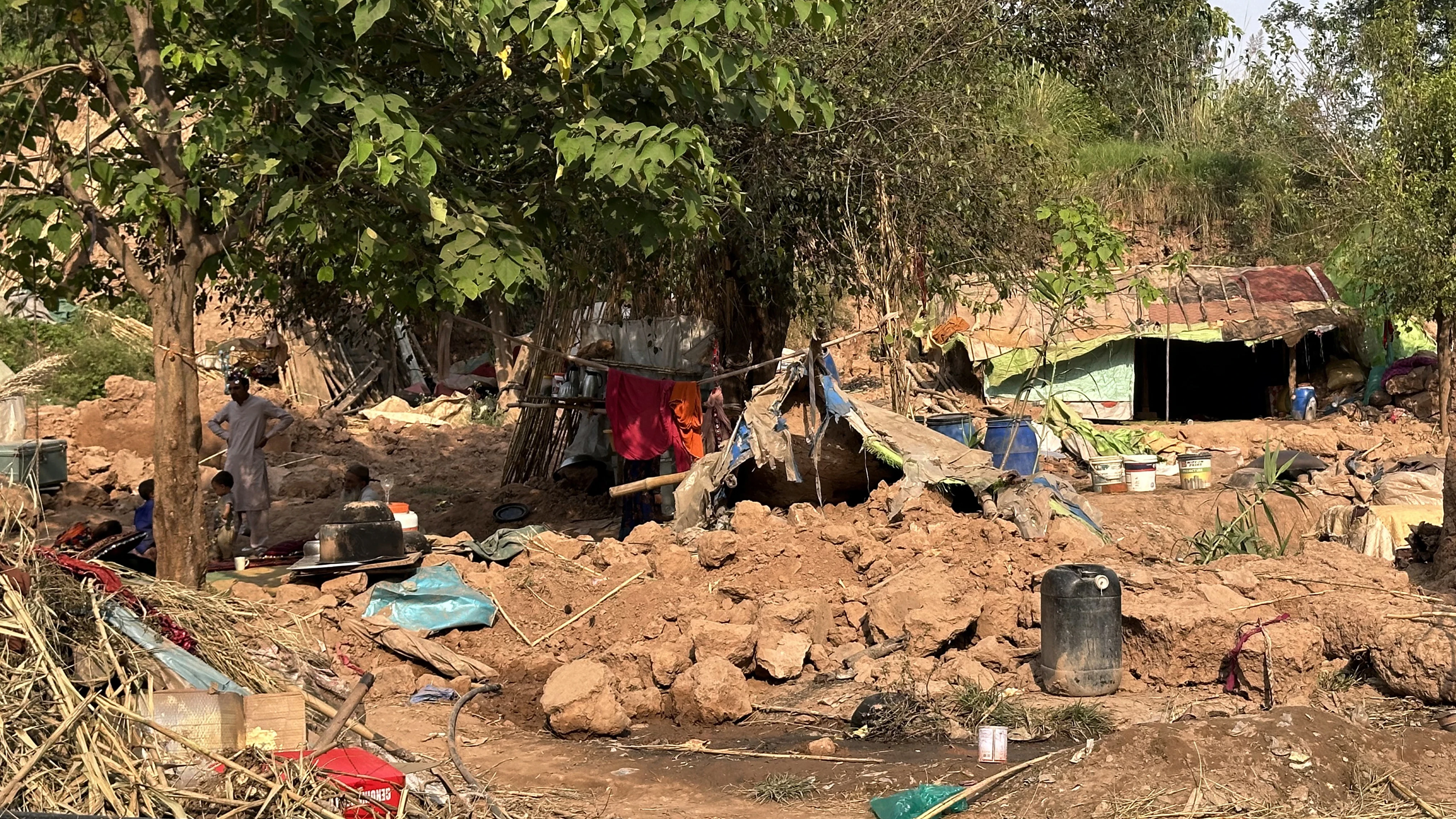 Un campo de refugiados afgano Un campo de refugiados afgano