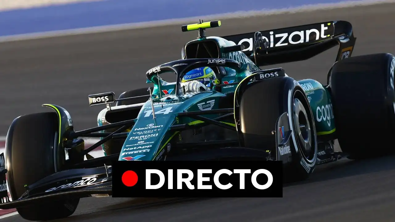 Imagen del Aston Martin de Fernando Alonso en el GP de Catar de F&oacute;rmula 1