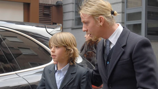 Guti y su hijo Aitor en 2013 Guti y su hijo Aitor en 2013