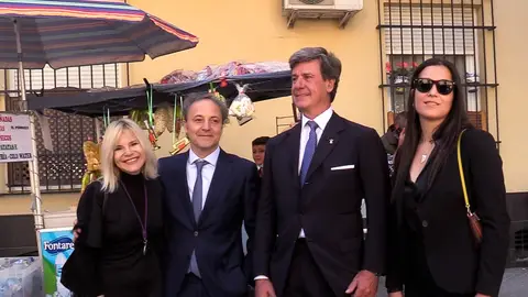 Cayetano y Eugenia Martínez de Irujo en Sevilla Cayetano y Eugenia Martínez de Irujo en Sevilla