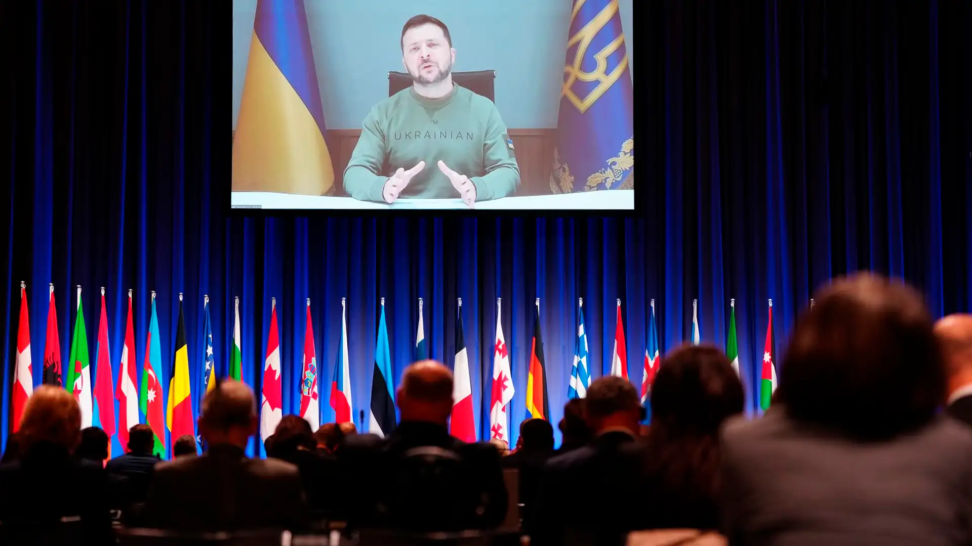 Zelenski en su discurso ante la OTAN Zelenski en su discurso ante la OTAN