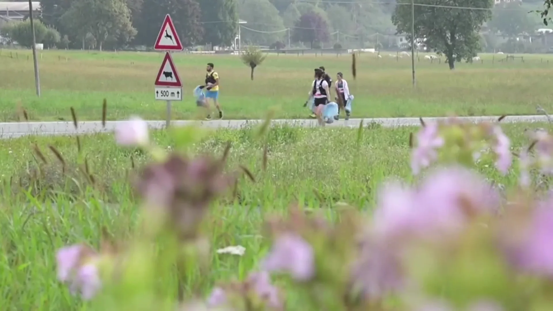 Participantes en el Mundial de Plogging en Italia