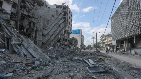 Daños materiales por los bombardeos de Israel contra la Franja de Gaza tras la ofensiva lanzada por el Movimiento de Resistencia Islámica (Hamás) 