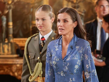 La princesa Leonor y la reina Letizia