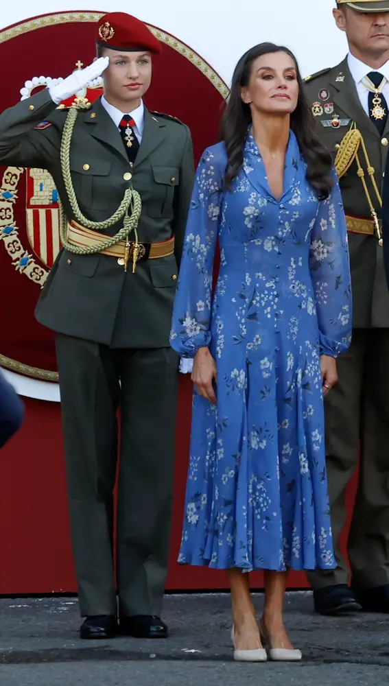 La princesa Leonor y la reina Letizia, en el Día de la Hispanidad