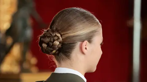 El moño trenzado de Leonor El moño trenzado de Leonor