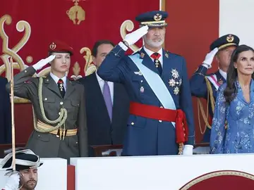 Los reyes y la princesa Leonor en el 12 de Octubre Los reyes y la princesa Leonor en el 12 de Octubre