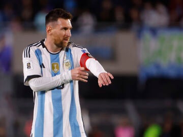 Leo Messi, en el partido ante Paraguay