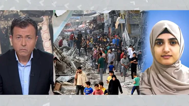 Islam Hamdam, española en Gaza Islam Hamdam, española en Gaza