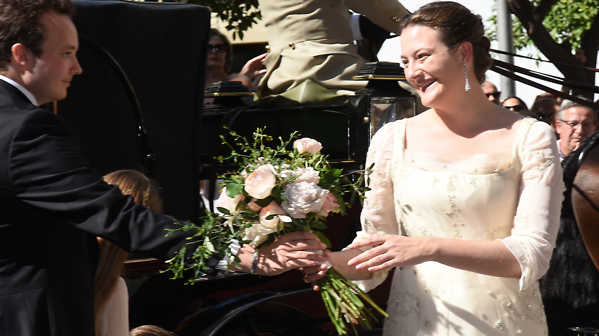 Victoria de Hohenlohe, duquesa de Medinaceli, el día de su boda Victoria de Hohenlohe, duquesa de Medinaceli, el día de su boda