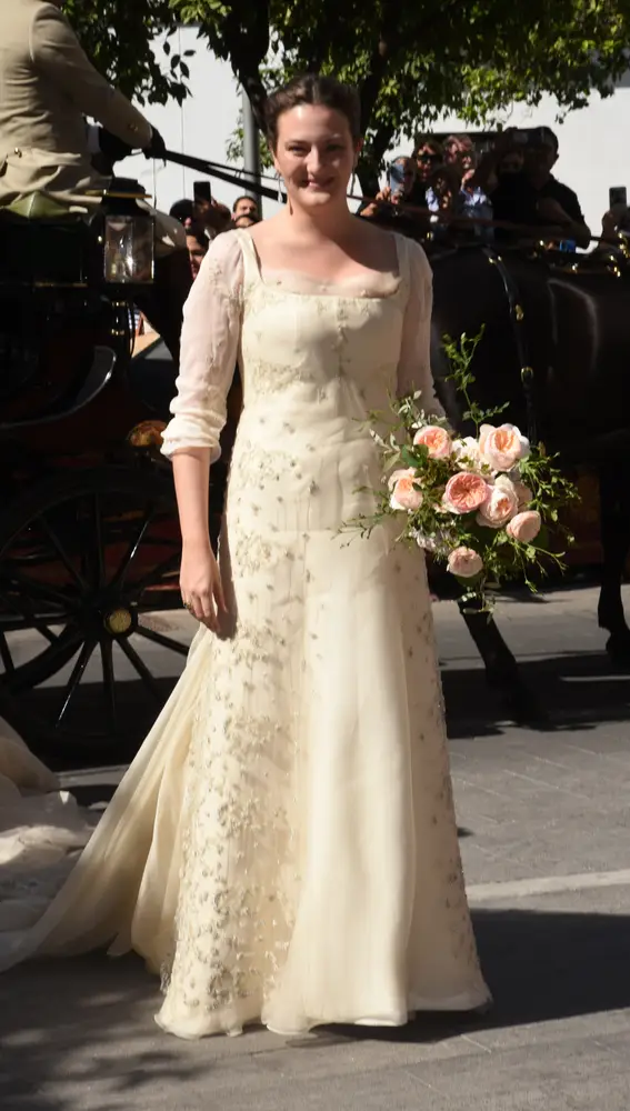 Victoria de Hohenlohe, duquesa de Medinaceli, el día de su boda