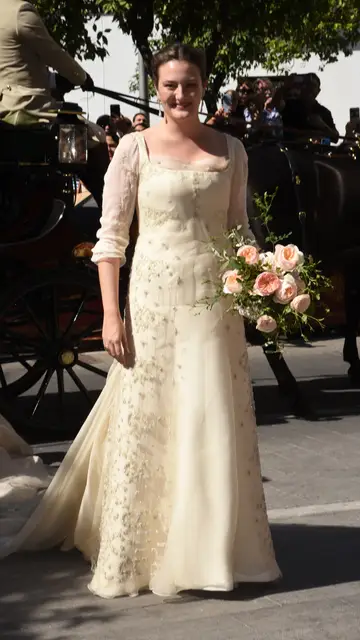 Victoria de Hohenlohe, duquesa de Medinaceli, el día de su boda Victoria de Hohenlohe, duquesa de Medinaceli, el día de su boda