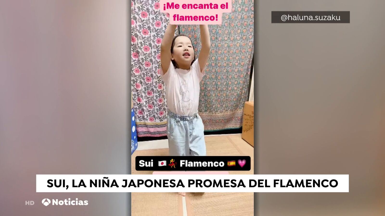 Sui, la niña japonesa que baila flamenco y sueña con actuar en España
