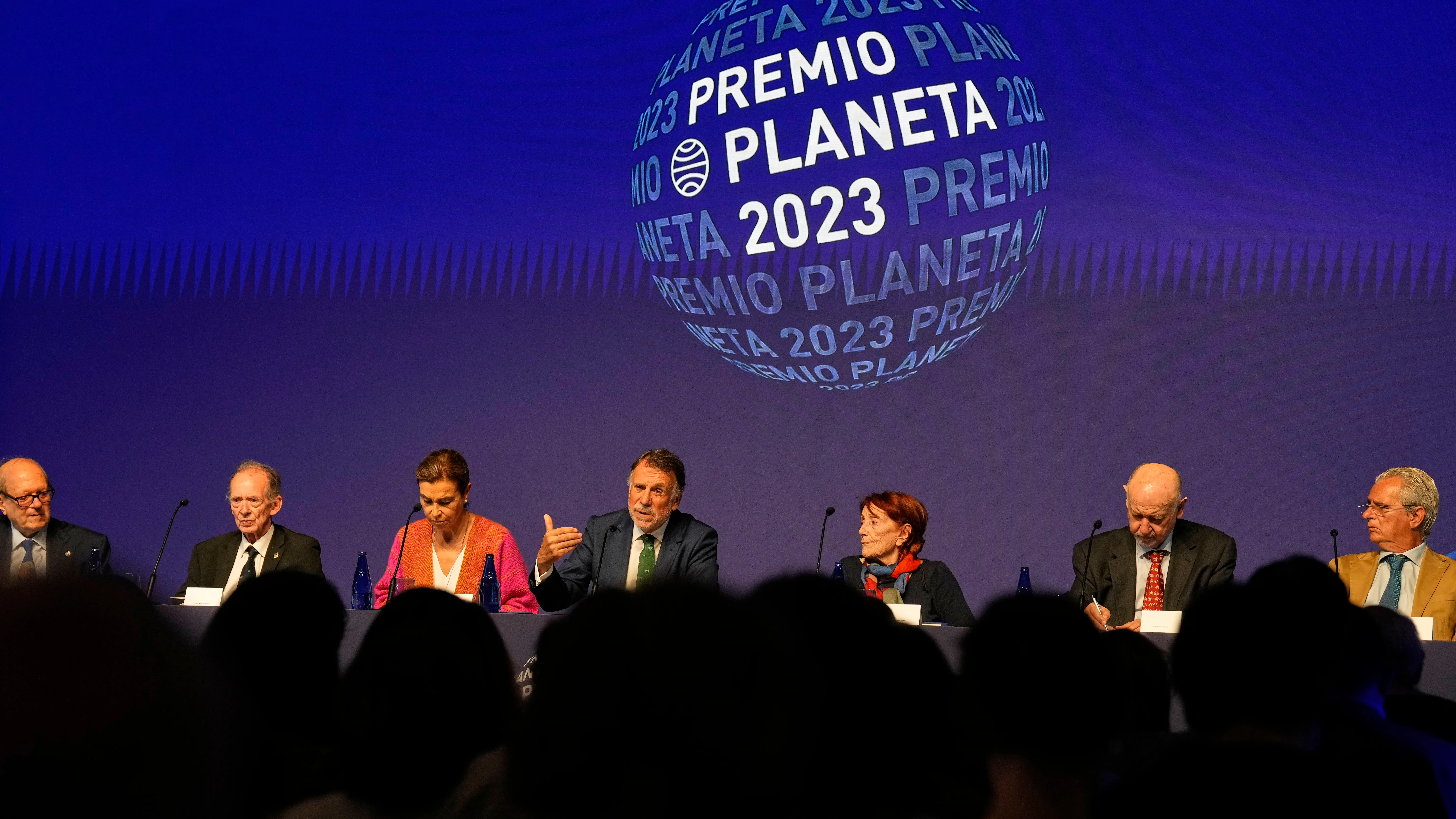 El presidente del Grupo Planeta, José Crehueras, durante la rueda de prensa El presidente del Grupo Planeta, José Crehueras, durante la rueda de prensa