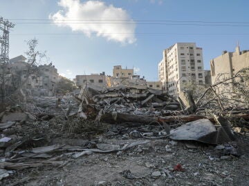 Ciudad destruida en Gaza
