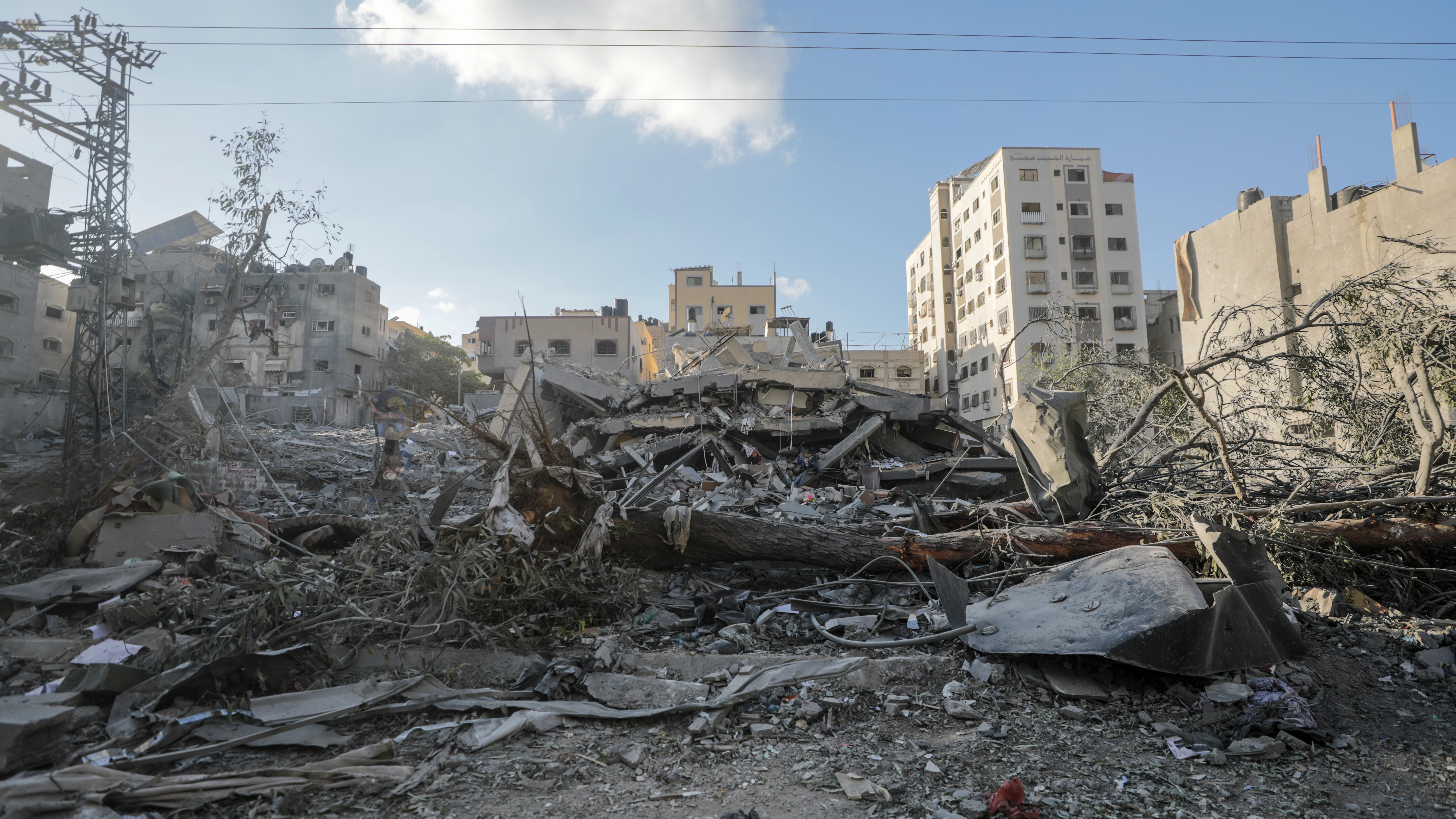 Ciudad destruida en Gaza