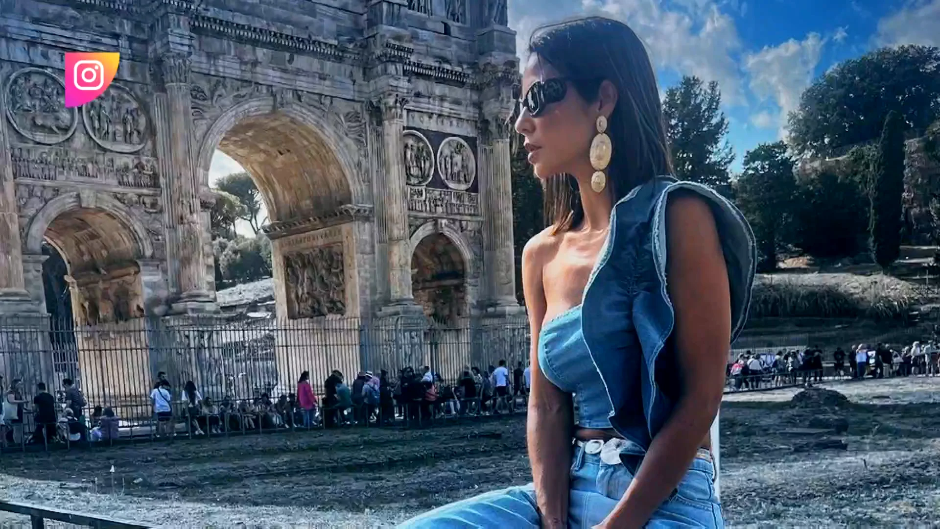 Tamara Gorro y Ezequiel Garay, pillados de nuevo juntos, esta vez en Roma: "Es acojonante esto"