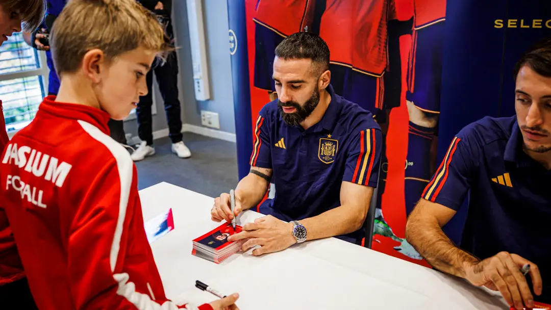 El encuentro con aficionados en el que Dani Carvajal ha realizado las declaraciones El encuentro con aficionados en el que Dani Carvajal ha realizado las declaraciones
