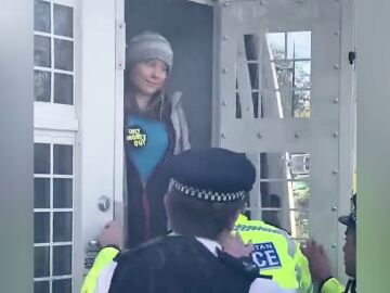  Greta Thunberg detenida en una protesta en Londres