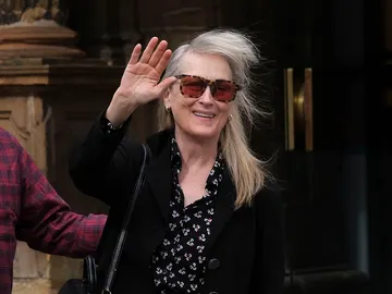 Meryl Streep llegando a Oviedo Meryl Streep llegando a Oviedo