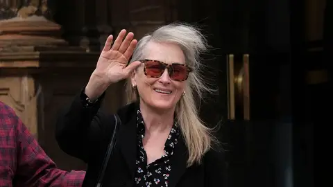Meryl Streep llegando a Oviedo Meryl Streep llegando a Oviedo