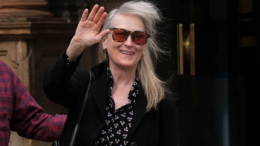 Meryl Streep llegando a Oviedo Meryl Streep llegando a Oviedo